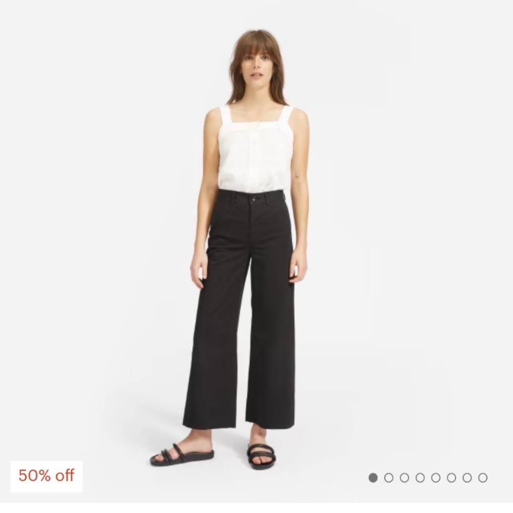 The Lightweight Wide-Leg Crop Chino